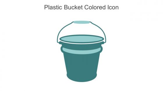 Plastic Bucket Colored Icon In Powerpoint Pptx Png And Editable Eps Format