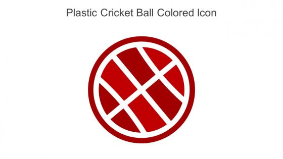 Plastic Cricket Ball Colored Icon In Powerpoint Pptx Png And Editable Eps Format