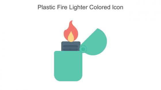 Plastic Fire Lighter Colored Icon In Powerpoint Pptx Png And Editable Eps Format
