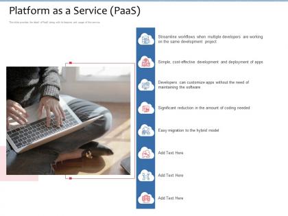 Platform as a service paas coding ppt powerpoint presentation file visual aids