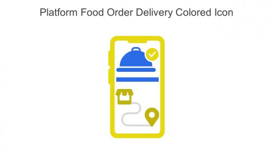 Platform Food Order Delivery Colored Icon In Powerpoint Pptx Png And Editable Eps Format