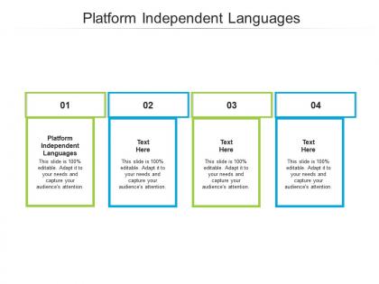 Platform independent languages ppt powerpoint presentation outline show cpb