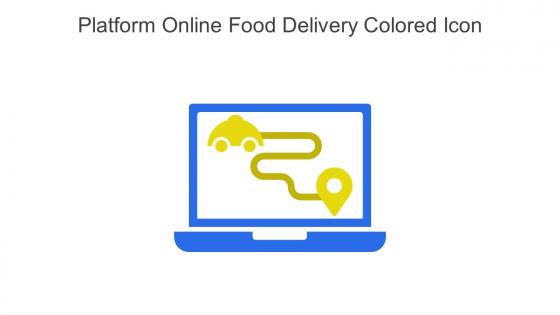 Platform Online Food Delivery Colored Icon In Powerpoint Pptx Png And Editable Eps Format
