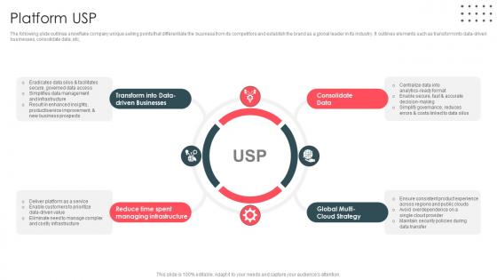Platform USP Data Analytics And Storage Company Profile CP SS V
