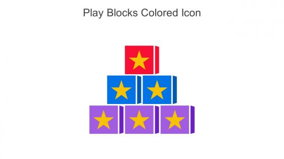 Play Blocks Colored Icon In Powerpoint Pptx Png And Editable Eps Format