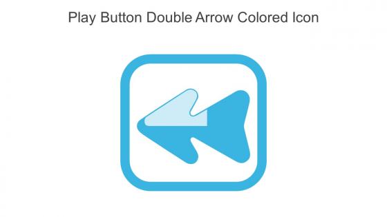 Play Button Double Arrow Colored Icon In Powerpoint Pptx Png And Editable Eps Format