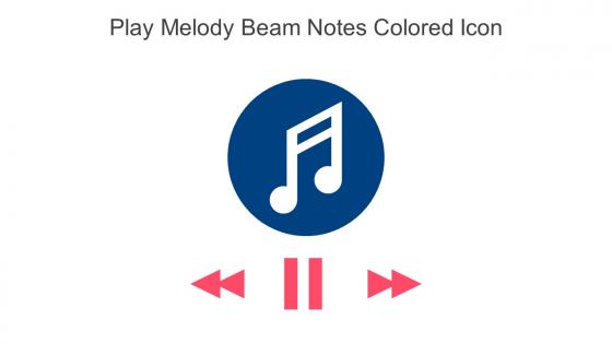 Play Melody Beam Notes Colored Icon In Powerpoint Pptx Png And Editable Eps Format