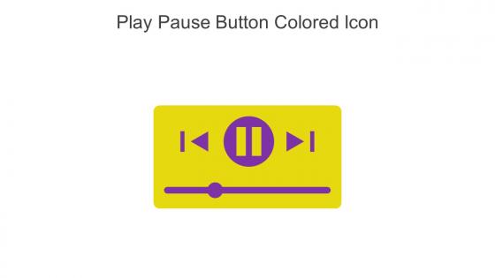 Play Pause Button Colored Icon In Powerpoint Pptx Png And Editable Eps Format