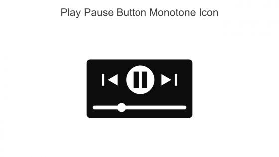 Play Pause Button Monotone Icon In Powerpoint Pptx Png And Editable Eps Format