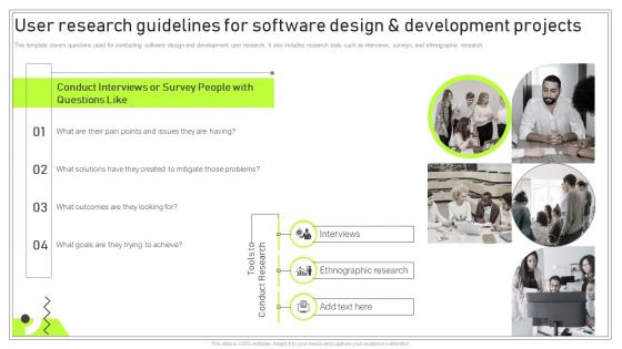 Playbook For Software Developer User Research Guidelines For Software Design And Development