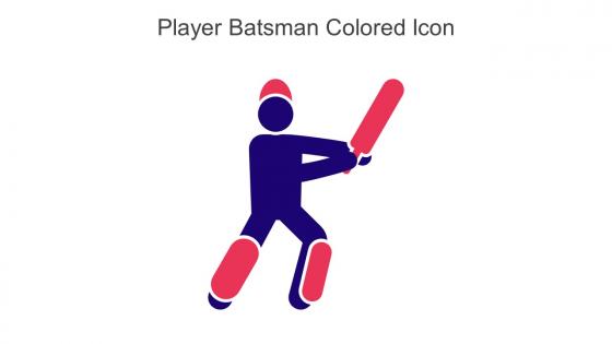 Player Batsman Colored Icon In Powerpoint Pptx Png And Editable Eps Format