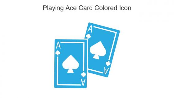 Playing Ace Card Colored Icon In Powerpoint Pptx Png And Editable Eps Format