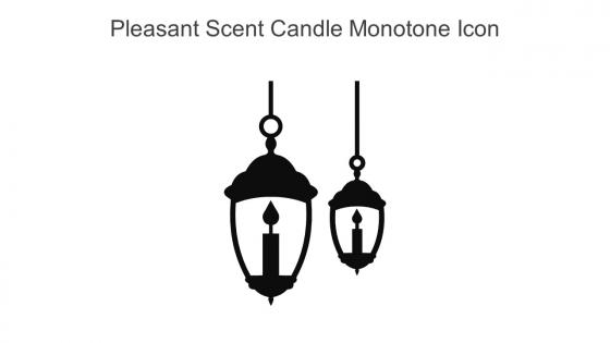 Pleasant Scent Candle Monotone Icon In Powerpoint Pptx Png And Editable Eps Format