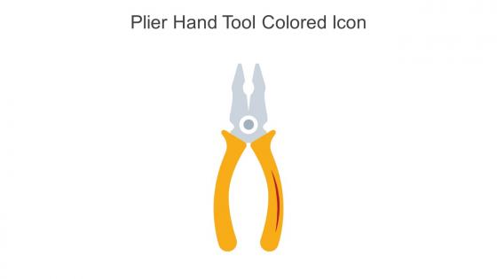 Plier Hand Tool Colored Icon In Powerpoint Pptx Png And Editable Eps Format
