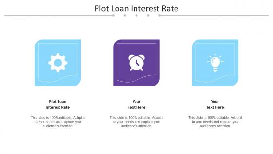 Plot Loan Interest Rate Ppt Powerpoint Presentation Show Pictures Cpb