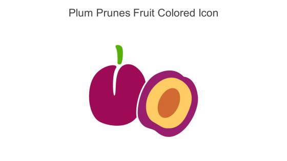 Plum Prunes Fruit Colored Icon In Powerpoint Pptx Png And Editable Eps Format