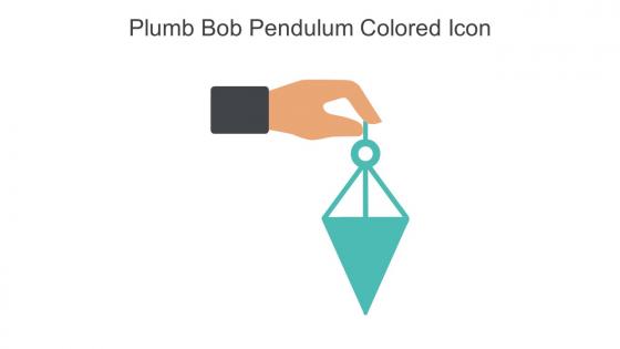 Plumb Bob Pendulum Colored Icon In Powerpoint Pptx Png And Editable Eps Format