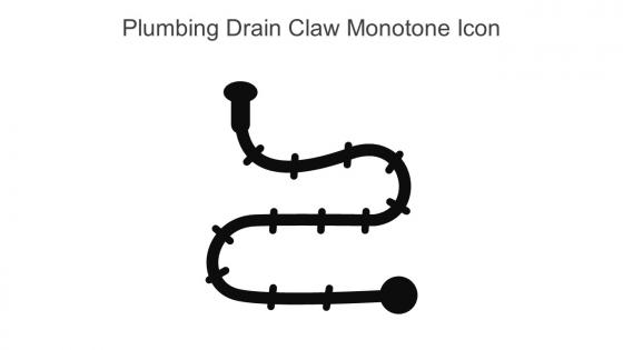 Plumbing Drain Claw Monotone Icon In Powerpoint Pptx Png And Editable Eps Format