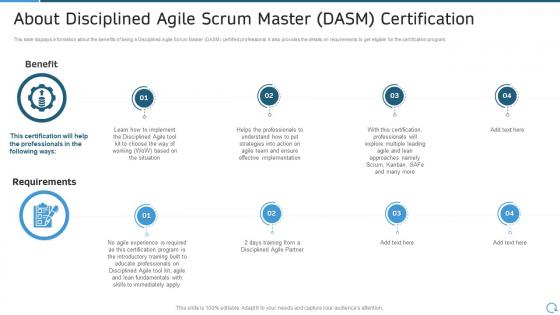 Pmi agile certification it about disciplined agile scrum master dasm certification