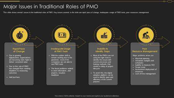 Pmo Roles In Implementation Of Digitalization Strategy Major Issues In Traditional Roles Of Pmo