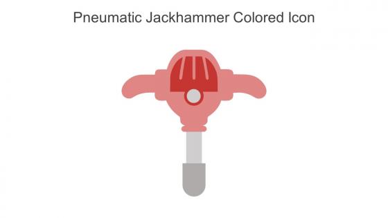 Pneumatic Jackhammer Colored Icon In Powerpoint Pptx Png And Editable Eps Format