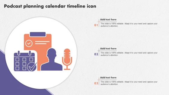 Podcast Planning Calendar Timeline Icon