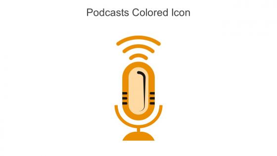 Podcasts Streaming Colored Icon In Powerpoint Pptx Png And Editable Eps Format
