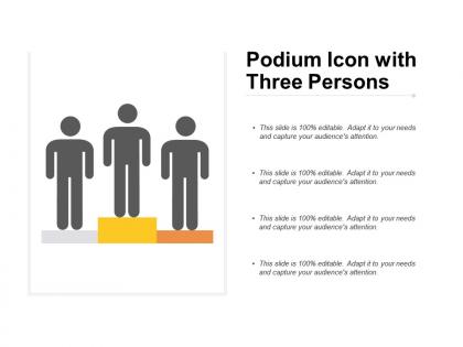 Podium icon with three persons