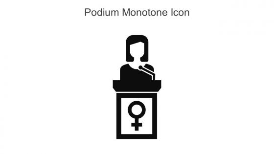 Podium Monotone Icon In Powerpoint Pptx Png And Editable Eps Format