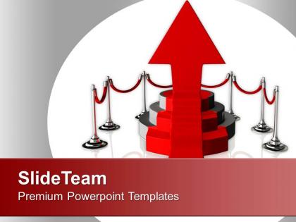 Podium on white background is success powerpoint templates ppt themes and graphics 0213