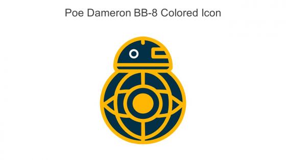 Poe Dameron BB 8 Colored Icon In Powerpoint Pptx Png And Editable Eps Format