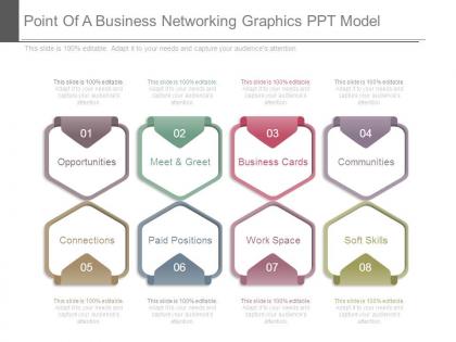 Point of a business networking graphics ppt model