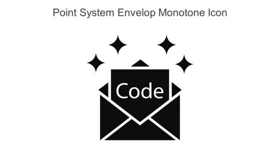Point System Envelop Monotone Icon In Powerpoint Pptx Png And Editable Eps Format