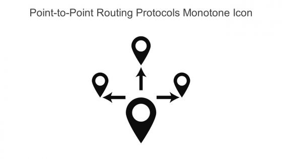 Point To Point Routing Protocols Monotone Icon In Powerpoint Pptx Png And Editable Eps Format