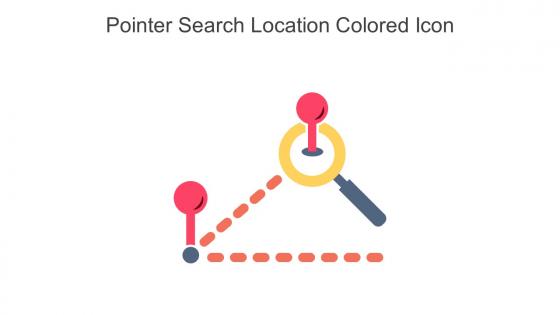 Pointer Search Location Colored Icon In Powerpoint Pptx Png And Editable Eps Format