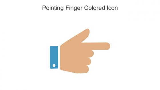 Pointing Finger Colored Icon In Powerpoint Pptx Png And Editable Eps Format