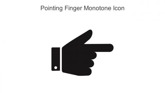 Pointing Finger Monotone Icon In Powerpoint Pptx Png And Editable Eps Format