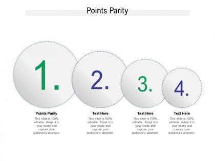 Points parity ppt powerpoint presentation portfolio clipart cpb
