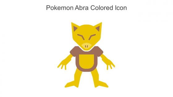 Pokemon Abra Colored Icon In Powerpoint Pptx Png And Editable Eps Format