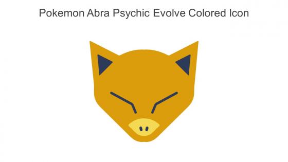 Pokemon Abra Psychic Evolve Colored Icon In Powerpoint Pptx Png And Editable Eps Format