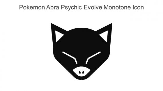 Pokemon Abra Psychic Evolve Monotone Icon In Powerpoint Pptx Png And Editable Eps Format
