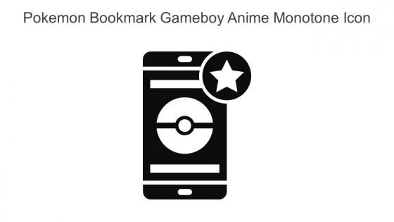 Pokemon Bookmark Gameboy Anime Monotone Icon In Powerpoint Pptx Png And Editable Eps Format