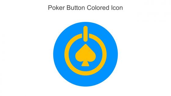 Poker Button Colored Icon In Powerpoint Pptx Png And Editable Eps Format