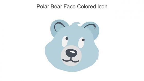 Polar Bear Face Colored Icon In Powerpoint Pptx Png And Editable Eps Format