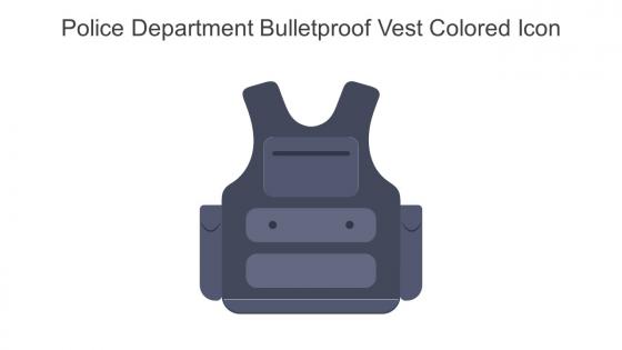Police Department Bulletproof Vest Colored Icon In Powerpoint Pptx Png And Editable Eps Format