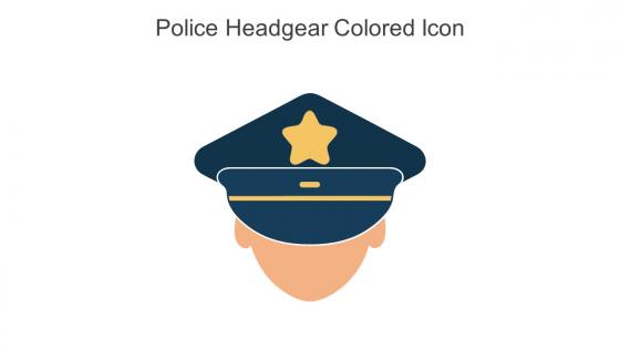 Police Headgear Colored Icon In Powerpoint Pptx Png And Editable Eps Format