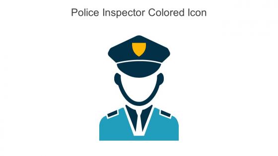 Police Inspector Colored Icon In Powerpoint Pptx Png And Editable Eps Format