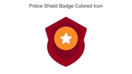 Police Shield Badge Colored Icon In Powerpoint Pptx Png And Editable Eps Format
