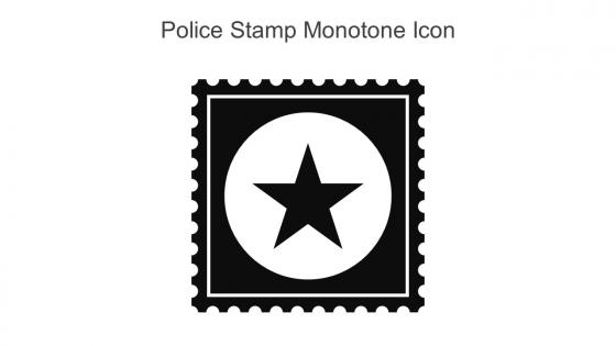 Police Stamp Monotone Icon In Powerpoint Pptx Png And Editable Eps Format