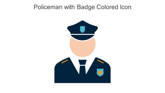Policeman With Badge Colored Icon In Powerpoint Pptx Png And Editable Eps Format